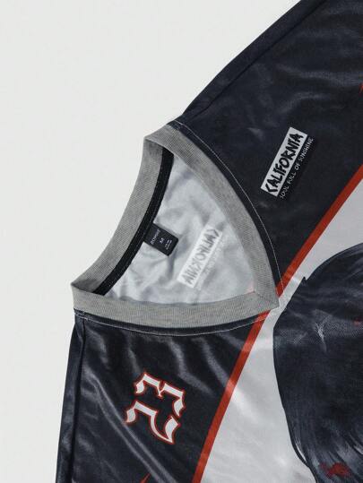 Street Life T-shirt à manches courtes avec imprimé anime pour femmes, convenant pour un port quotidien au printemps/été