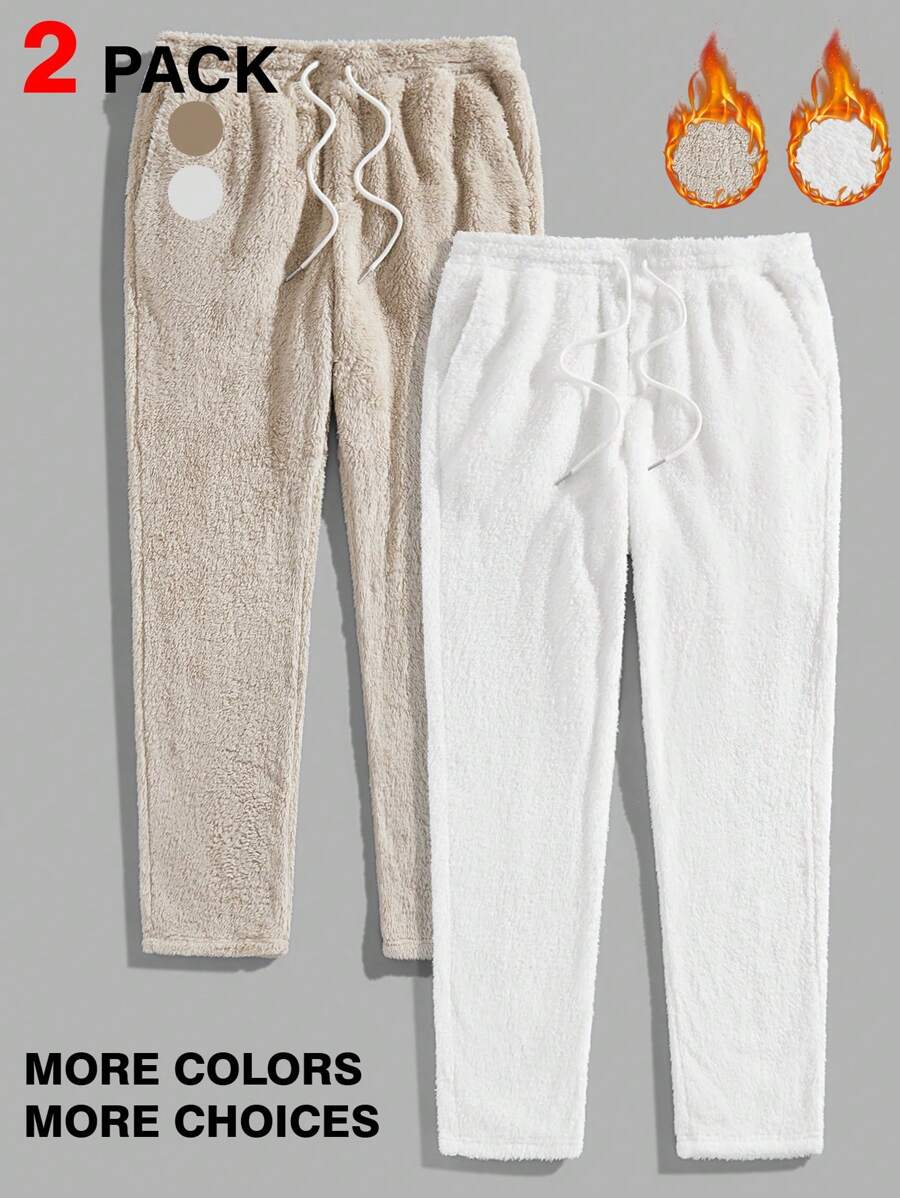 Manfinity VCAY 2pcs Men Knit Slim Fit Straight Casual Top, Suitable For Daily Match - Multicolor - View 1