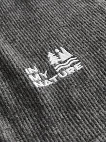 In My Nature 男士秋季休闲日常撞色拉链立领户外夹克 - 黑色 - 查看 3