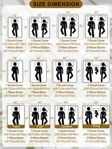 Bộ 2/3 vỏ chăn sợi tổng hợp xếp ly, Bộ chăn polyester phong cách đồng quê đơn giản và thời trang, Phù hợp cho mọi mùa, Queen (1 vỏ chăn + 1/2 vỏ gối) - Màu xanh lam - Xem 3