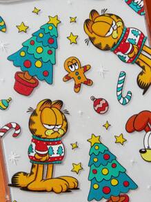 GARFIELD | SHEIN Cute Christmas Cartoon Print Transparent Phone Case,Compatible With Iphone - Clear - View 9