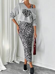 Rafferiza 休闲 - 现代休闲 休闲女装 女式两件套西装 - 灰色 - 查看 4