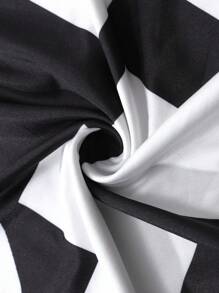 ROMWE MEN Street Life 男士骷髅与十字架图案 T 恤，适合春夏季日常穿着 - 黑色 - 查看 3