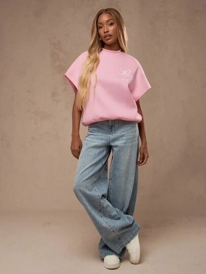 MISSGUIDED Sleeveless Sweatshirt Muscle Tank Loose Fit Casual Athletic Workout Streetwear Sport Summer Athletic Performance Top Gym Training Vest