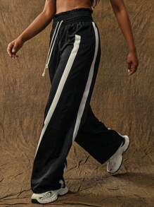 VARSITIE 秋冬装女式纯色系带前口袋简约休闲登山裤