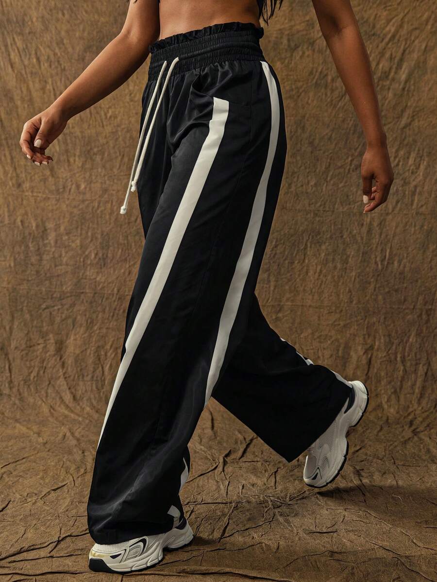 VARSITIE 秋冬装女式纯色系带前口袋简约休闲登山裤