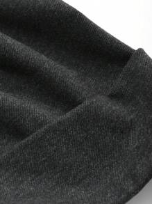 DAZY Women Solid Color Pocketed Casual Drawstring Ankle Length Pants School - Dark Grey - View 3