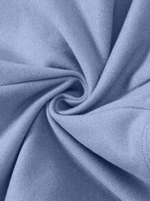 3pcs/Set Legging Rajut Pas Badan Warna Polos untuk Anak Perempuan - Biru - View 3