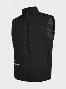 In My Nature Herren Ärmelloser Outdoor Lässig Weste mit Frontverschluss, minimalistisch