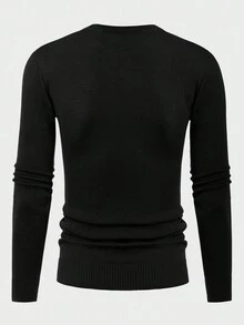 EURMUSE Men 2pcs Pack Solid Slim Fit Sweater - Multicolor - View 4