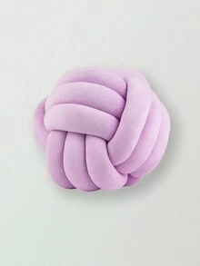 1 chiếc gối trẻ em màu trơn, bóng dệt thủ công, đệm trang trí, nhiều kích cỡ, thích hợp cho ghế sofa phòng khách, đầu giường phòng ngủ - Màu tím - Xem 2