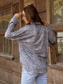 LanaWest Sudadera con capucha casual de manga larga con bolsillo de patchwork para mujer LanaWest, para uso en interiores y exteriores