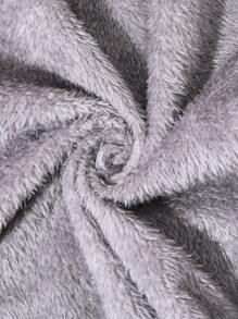 SHEIN Tween Boy Casual College Letter Print Patch Pocket Thermal Lined Zip-Up Hooded Jacket, Suitable For Commuting, School, Everyday, Vacation, Sports, Autumn/Winter - Multicolor - View 8