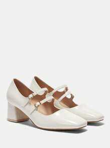 CUCCOO BIZCHIC Women's Fashionable Versatile Minimalist High Heel Pumps Spring Shoes Spring Break Easter For Christmas - Beige - View 6