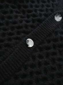 Chillumni Men's Contrast Color Long Sleeve Single Breasted Loose Casual Cardigan, Autumn/Winter - Multicolor - View 3