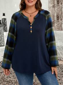 EMERY ROSE Blusas con mangas largas de talla grande para Halloween