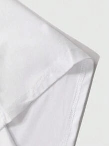 Manfinity EMRG 男士字母与卡通印花短袖 T 恤和抽绳拼色长裤休闲套装 - 彩色 - 查看 5