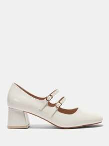 CUCCOO BIZCHIC Women's Fashionable Versatile Minimalist High Heel Pumps Spring Shoes Spring Break Easter For Christmas - Beige - View 2