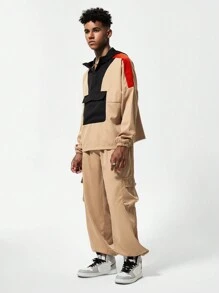 2 Pcs Set Teenage Boys Casual Plaid Comfortable Long Sleeve Hoodie And Pants - Multicolor - View 6