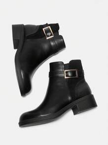 CUCCOO BIZCHIC Women's Fashionable Versatile Ankle Boots For And Spring Shoes Spring Break Easter - Black - View 6