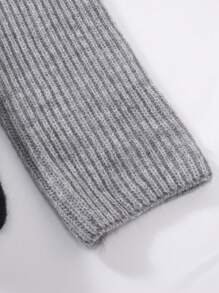 Chillumni Men's Contrast Color Long Sleeve Single Breasted Loose Casual Cardigan, Autumn/Winter - Multicolor - View 5