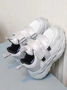 1 Đôi Giày Thể Thao Thường Ngày Cho Trẻ Em, Phù Hợp Cho Bé Trai Và Bé Gái Mọi Mùa, Thoải Mái Khi Mặc Ngoài Trời - Bạc - Xem 5