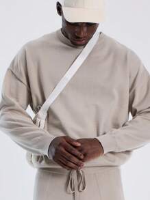 Musero Herren Feinstrick Rundhals Strickpullover