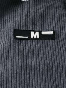 Young Boy High Quality Corduroy Jacket, Thick Plus Fleece Thick Lining, Multi-Pocket, Warm Turndown Collar Vintage Bomber Jacket, Gray, Winter New Design - Grey - View 4