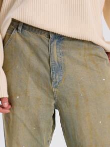 Musero Men Washed Straight Leg Jeans Denim Trouser Autumn Winter Wardrobe - Multicolor - View 5