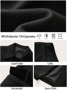 BizChic Black Lined Coat For Women, Elegant For Daily Commute, Thanksgiving, Christmas And Winter - Black - View 3