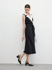 CUCCOO BIZCHIC 女士时尚黑色尖头粗跟高跟鞋，适合通勤、约会、聚会、婚礼、节日新年假期 - 黑色 - 查看 10