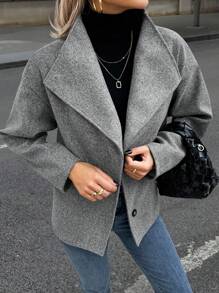 EMERY ROSE 女士休闲立领长袖外套，秋季