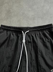 Sport MetroGents Manfinity Sport Metro 男友风撞色抽绳腰休闲运动裤秋季透气