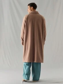 Manfinity VCAY 男士休闲宽松长袖大衣，适合秋冬