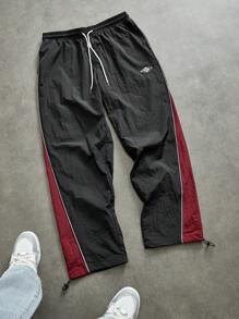 Sport MetroGents Manfinity Sport Metro 男友风撞色抽绳腰休闲运动裤秋季透气