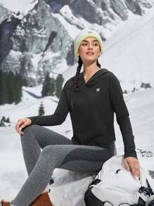 In My Nature 女士户外连帽衫和运动衫 冬季女士上衣 - 黑色 - 查看 6