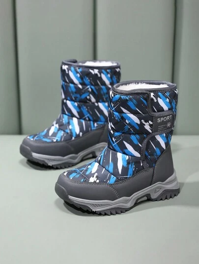 Winter High-Top Warm Lined Comfortable Outdoor Children Snow Boots, For Christmas