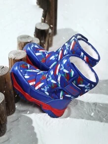 Kinder Warm gefütterte High-Top Schneestiefel für den Einsatz Outdoor im Winter, bequem und gemütlich