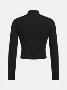 SHEIN 3 件套青少年女孩宽松字母图案 T 恤、短裤和背心运动装 - 紅色 - 查看 7