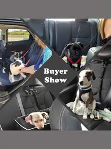 1PC Pet Car Belt Ring Dog Car Traction Rope Retractable Leash Adjustable Length Small Medium Dogs Travel Outdoor Secure Durable Lightweight Portable Easy Use Holiday Gift - Black - View 3