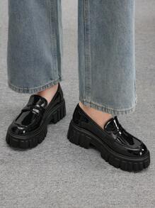 CUCCOO BIZCHIC Damen Mode vielseitige Plateauloafer Slip-On, Neu für Neujahr, Valentinstag