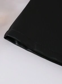 女童可爱数码印花仿皮套装，秋冬款