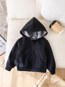 SHEIN 男婴休闲舒适多功能加厚保暖连帽外套，适合通勤、上学、居家、休闲、街头、聚会、幼儿园等场合。 - 彩色 - 查看 8