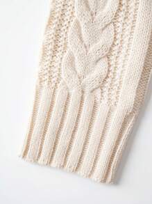 Chiquease Autumn/Winter Hooded Waist Slimming Knitted Bodycon Dress, Elegant & Versatile - Apricot - View 4