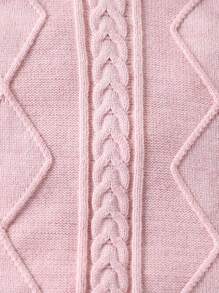 Baby Girl Fashionable Cute Solid Color Ruffle Trim Romper - Pink - View 5