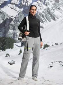 In My Nature 女式户外徒步裤 适合露营和徒步旅行 女式工装裤 - 灰色 - 查看 5