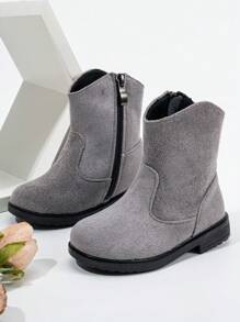 24pcs Girls Western Boots New Autumn/Winter Anti-Slip Warm Comfortable Flat Western Style Infant Boots, For Christmas