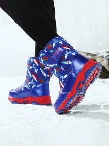 Kinder Warm gefütterte High-Top Schneestiefel für den Einsatz Outdoor im Winter, bequem und gemütlich