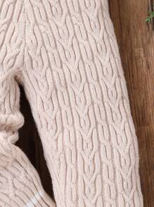 男婴厚款休闲毛衣裤，适合日常穿着、外出、旅行和上学，秋冬季