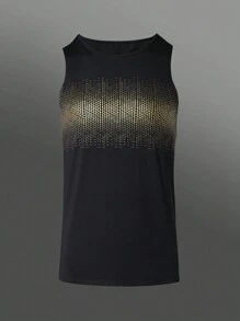 Manfinity Sport Polished Freund-Stil Herren Geometrisches Muster Sport Tanktop